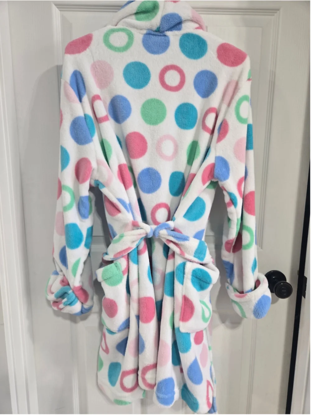 Croft and Barrow robe polka a dot womens size Medium